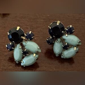 J.Crew Black and Mint Earrings